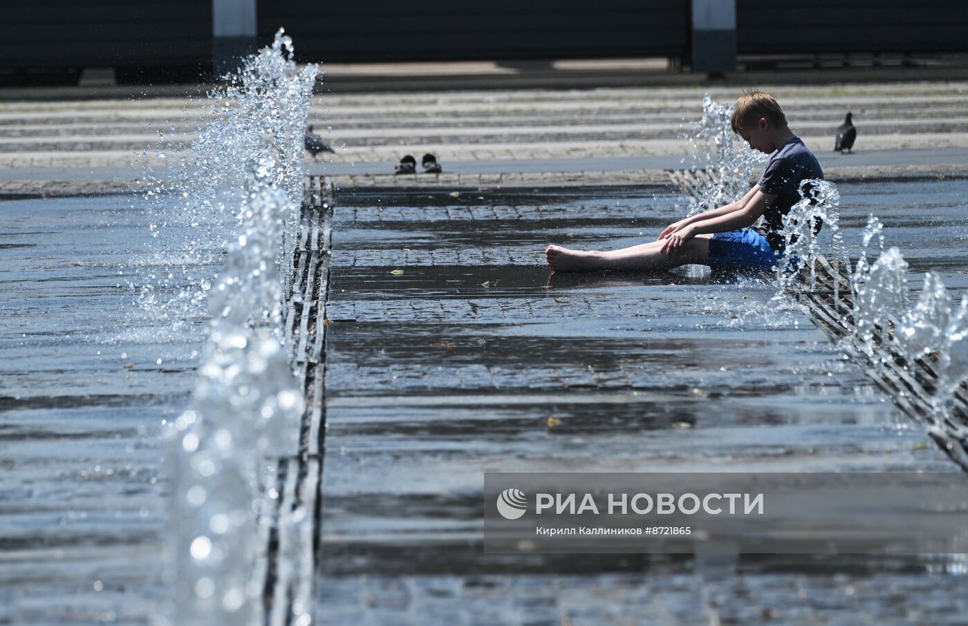 Жаркая погода в Москве