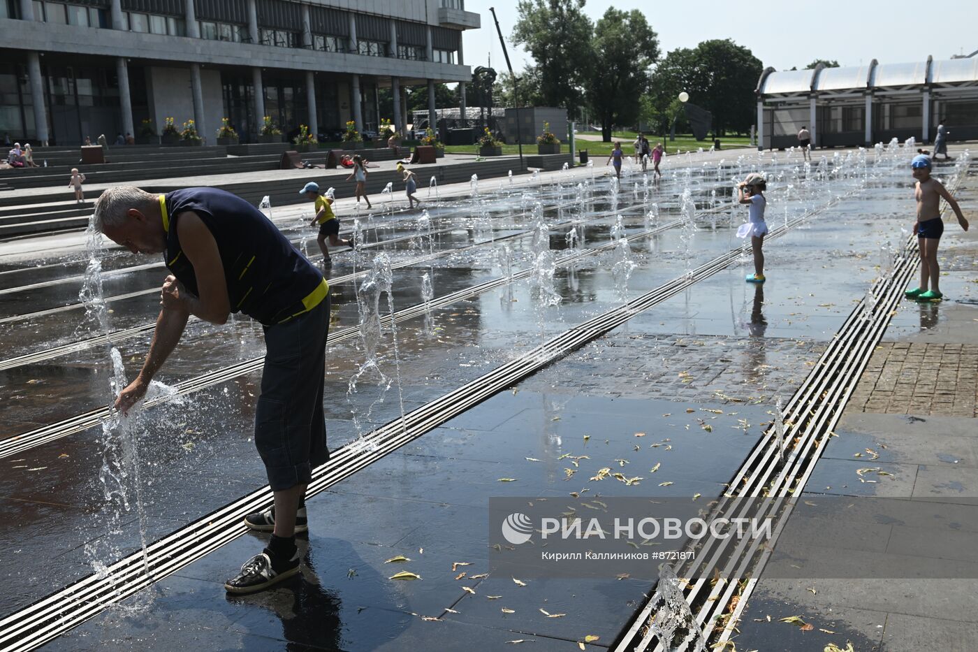 Жаркая погода в Москве