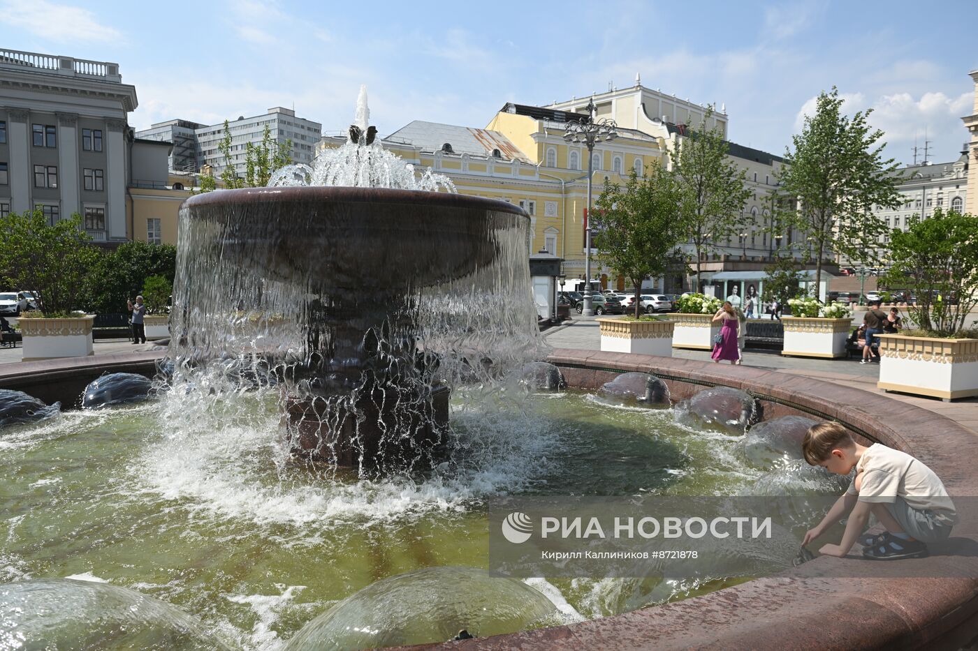 Жаркая погода в Москве