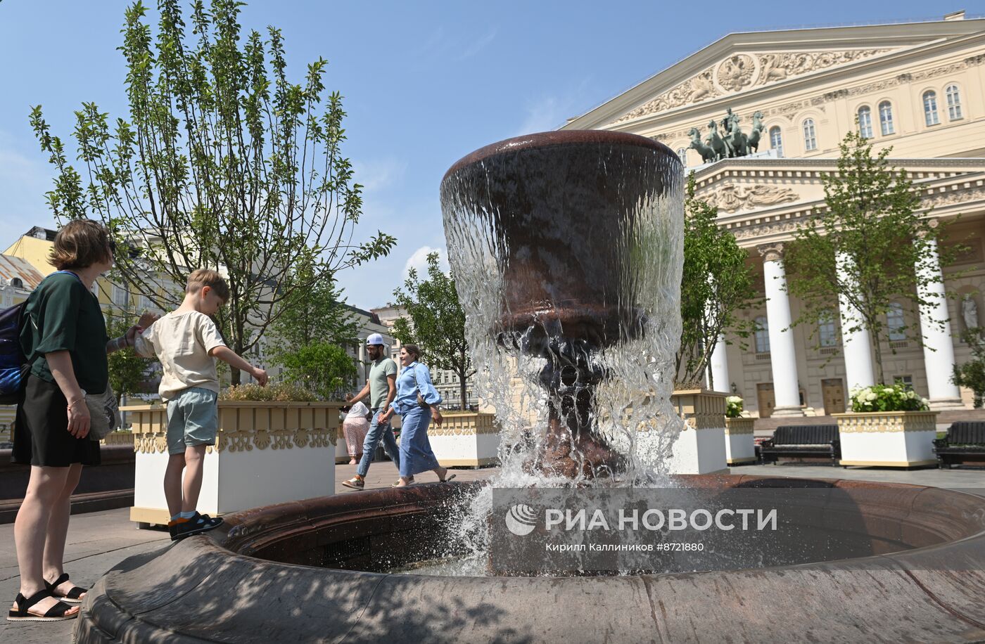 Жаркая погода в Москве