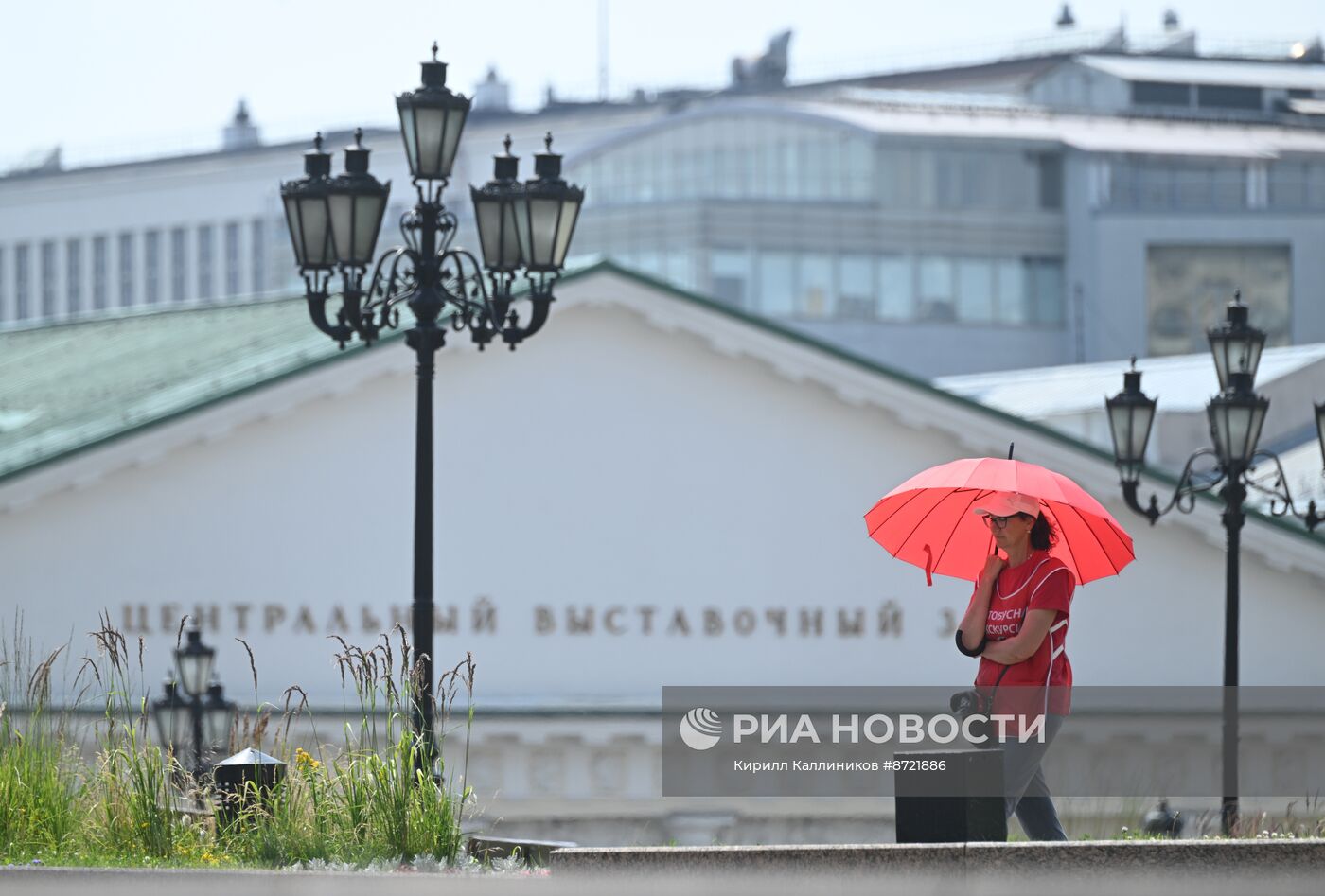 Жаркая погода в Москве