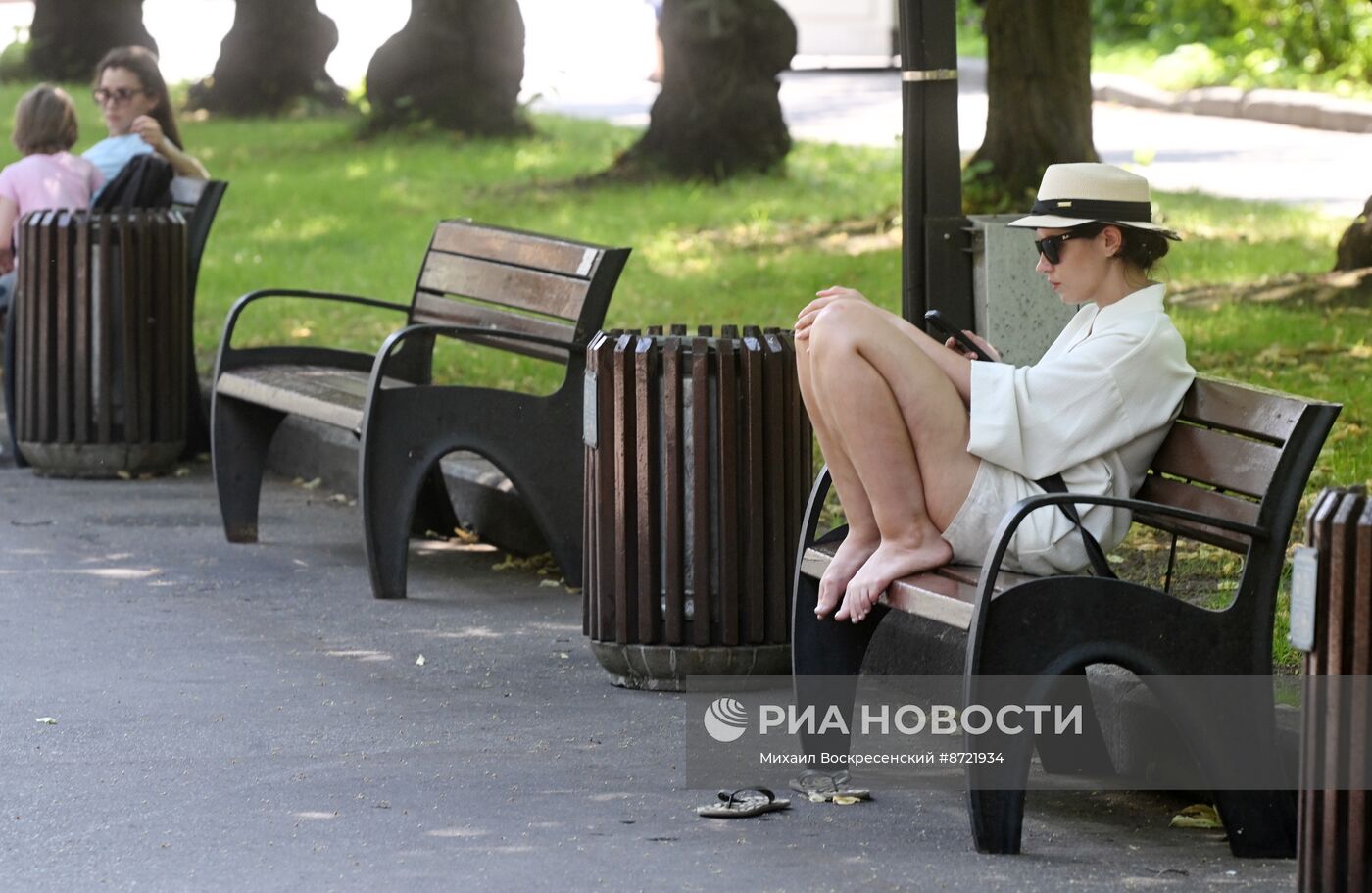 Жаркая погода в Москве