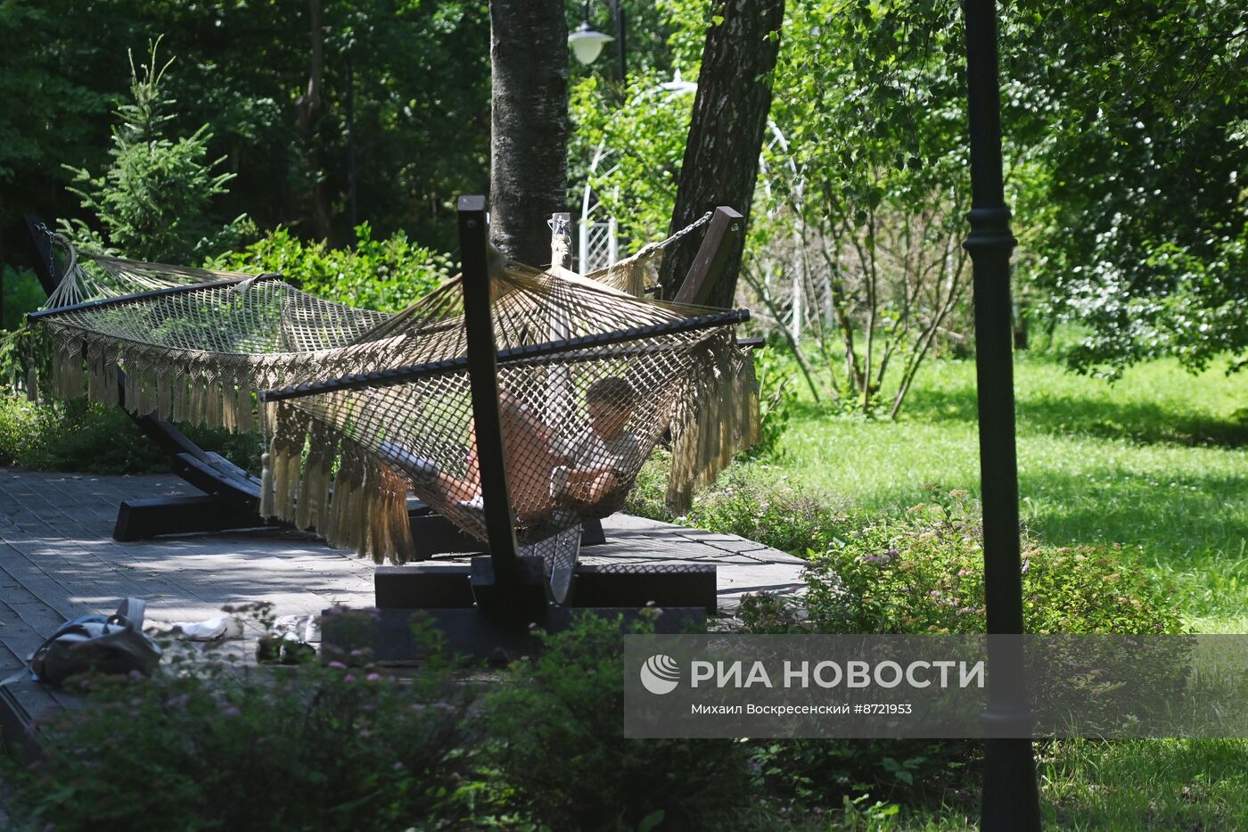 Жаркая погода в Москве