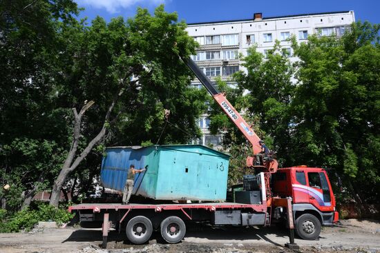 Демонтаж гаражей в Новосибирске