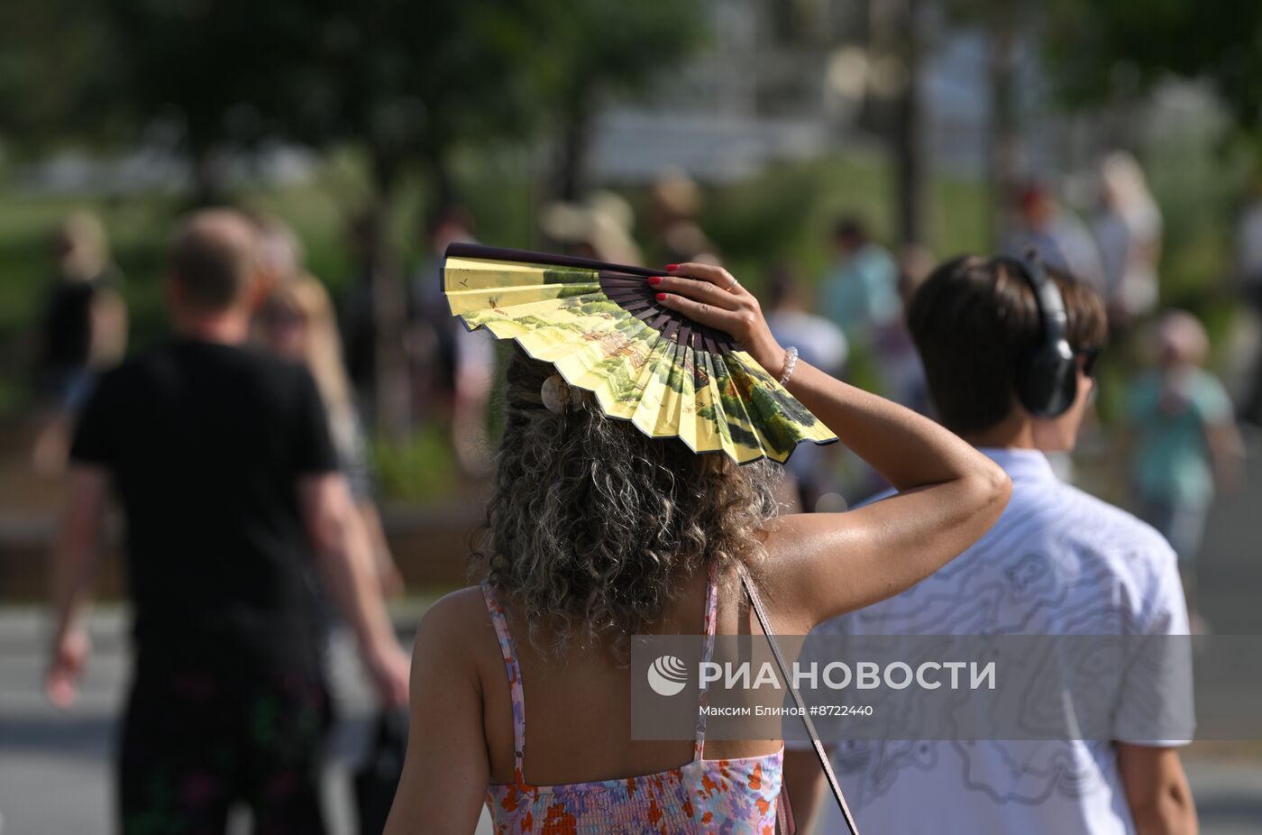 Жаркая погода в Москве