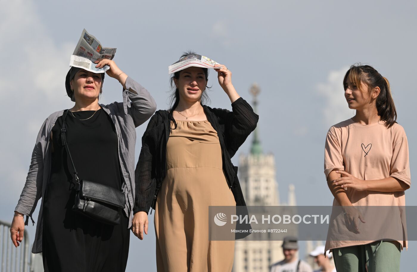 Жаркая погода в Москве