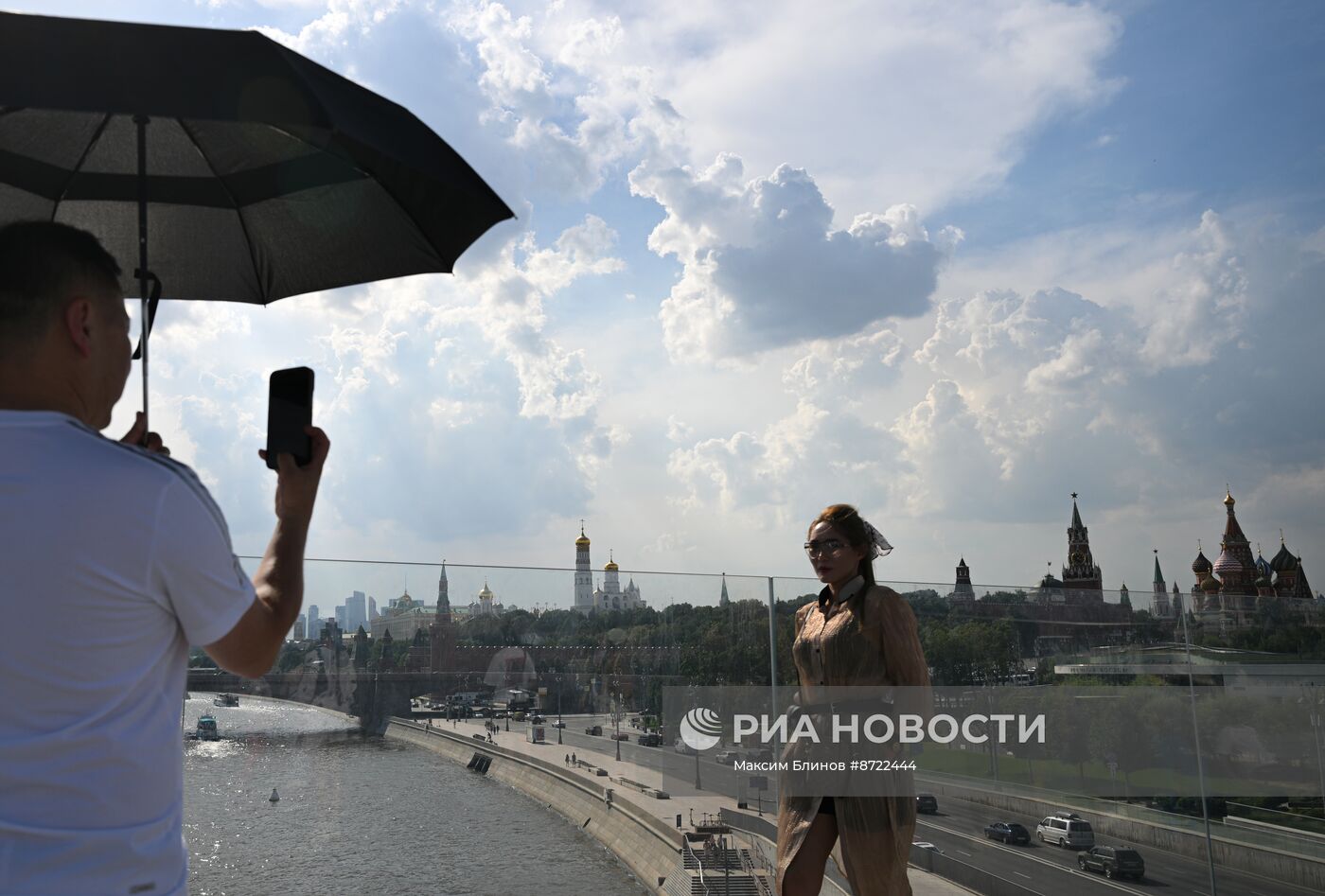 Жаркая погода в Москве