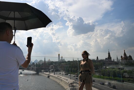 Жаркая погода в Москве