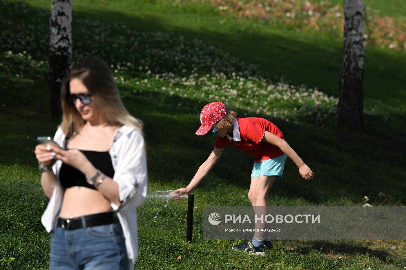 Жаркая погода в Москве