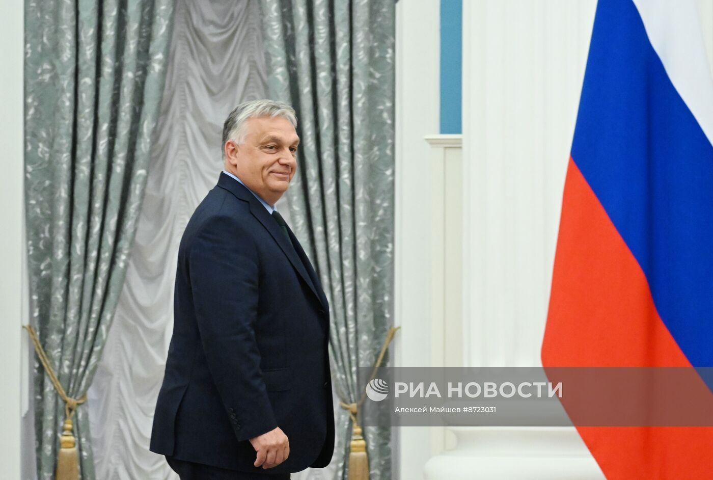 Президент РФ Владимир Путин встретился с премьер-министром Венгрии В. Орбаном