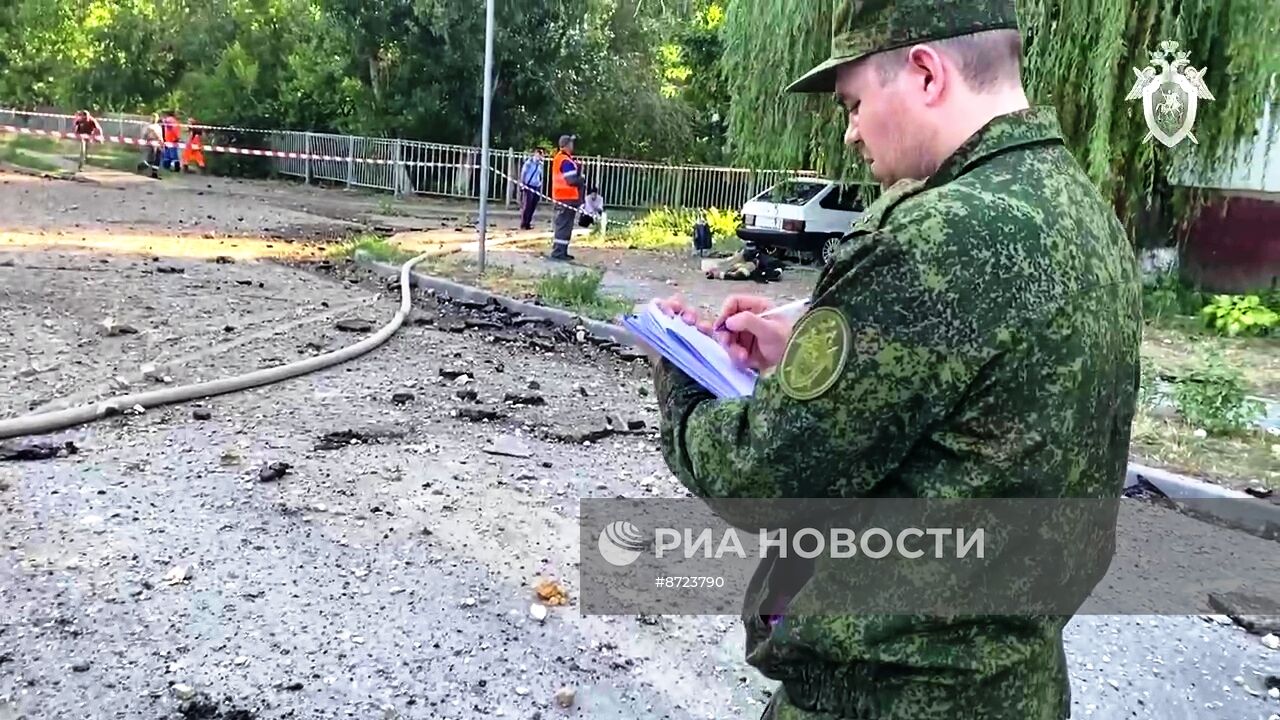 Обстановка после взрыва на насосной станции в Волгограде