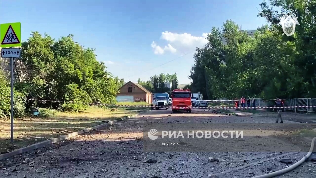 Обстановка после взрыва на насосной станции в Волгограде