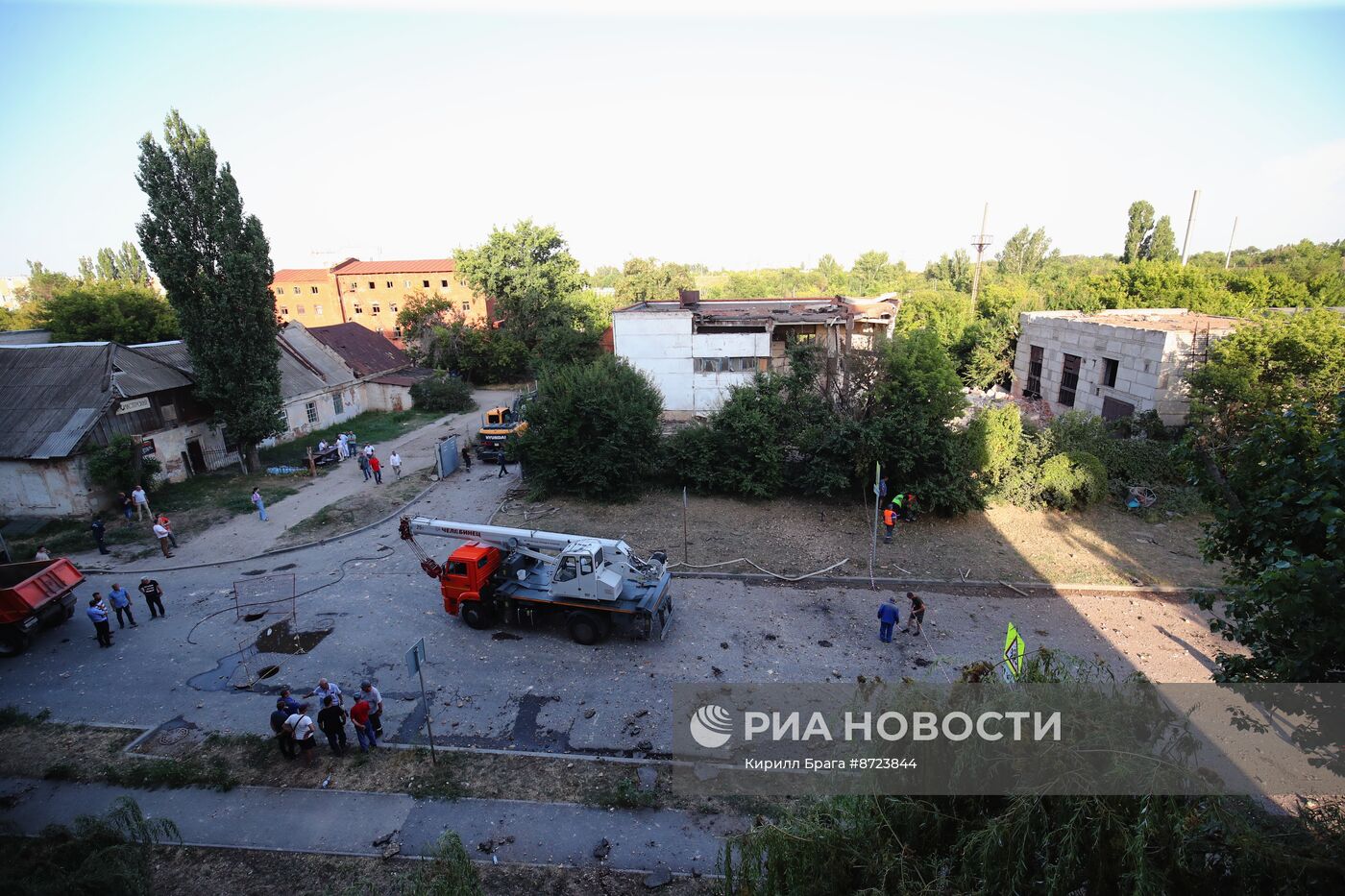 Обстановка после взрыва на насосной станции в Волгограде