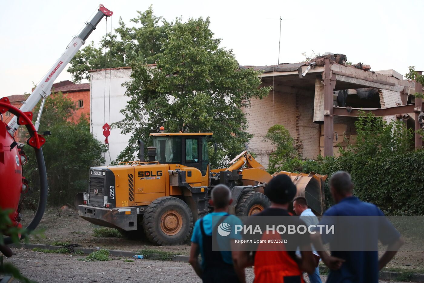 Обстановка после взрыва на насосной станции в Волгограде