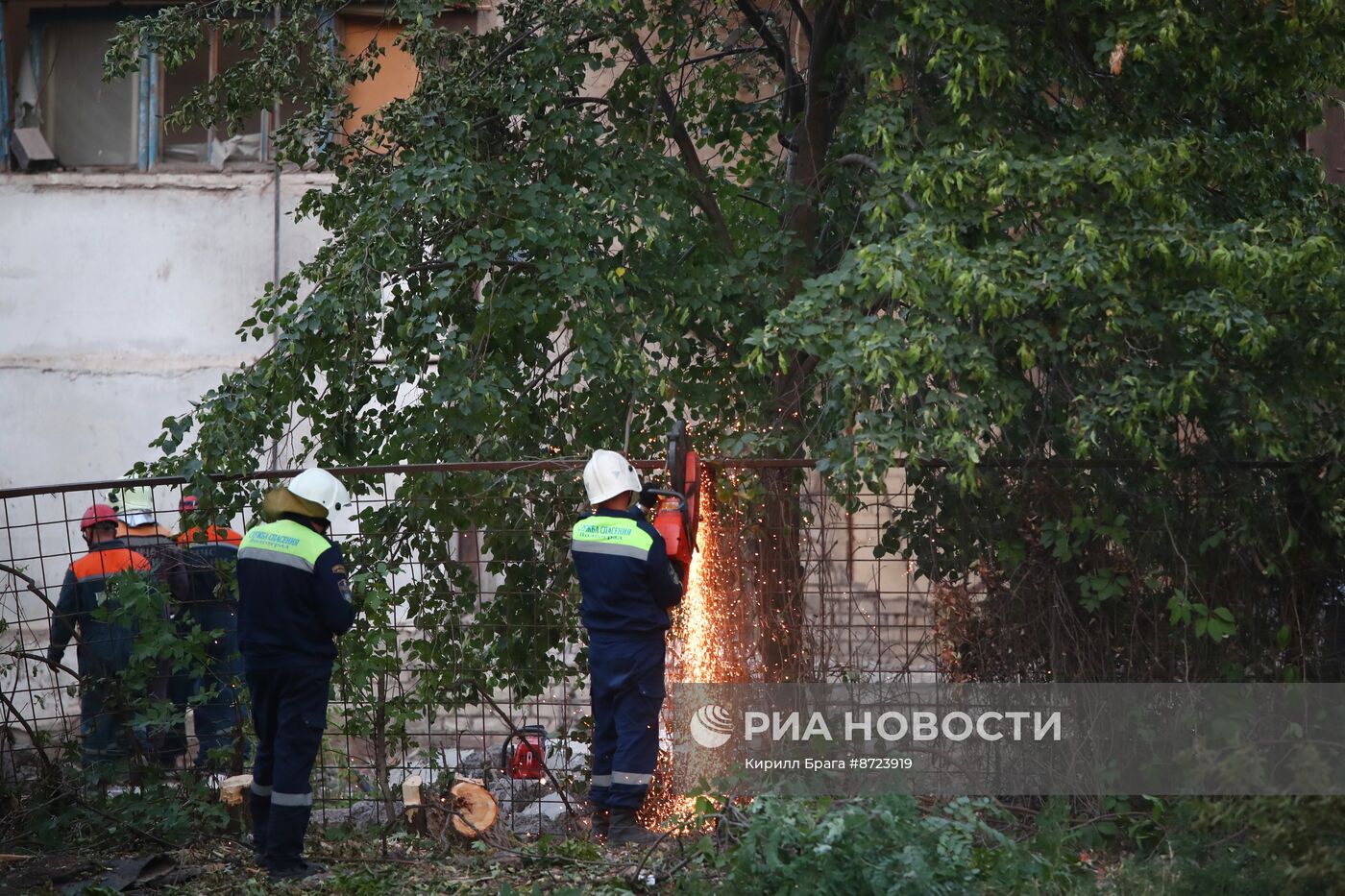 Обстановка после взрыва на насосной станции в Волгограде