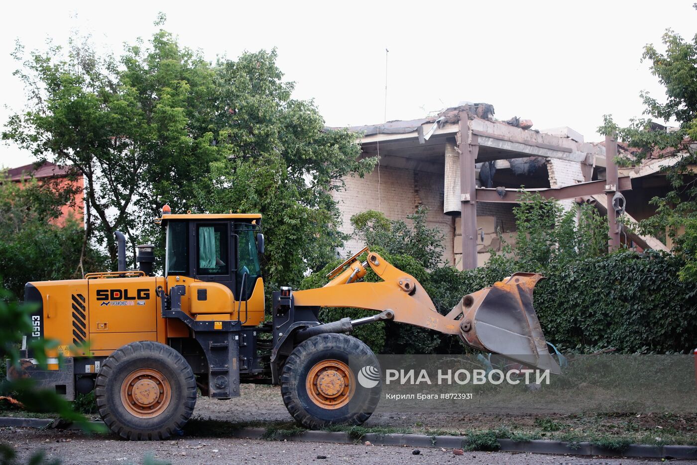 Обстановка после взрыва на насосной станции в Волгограде