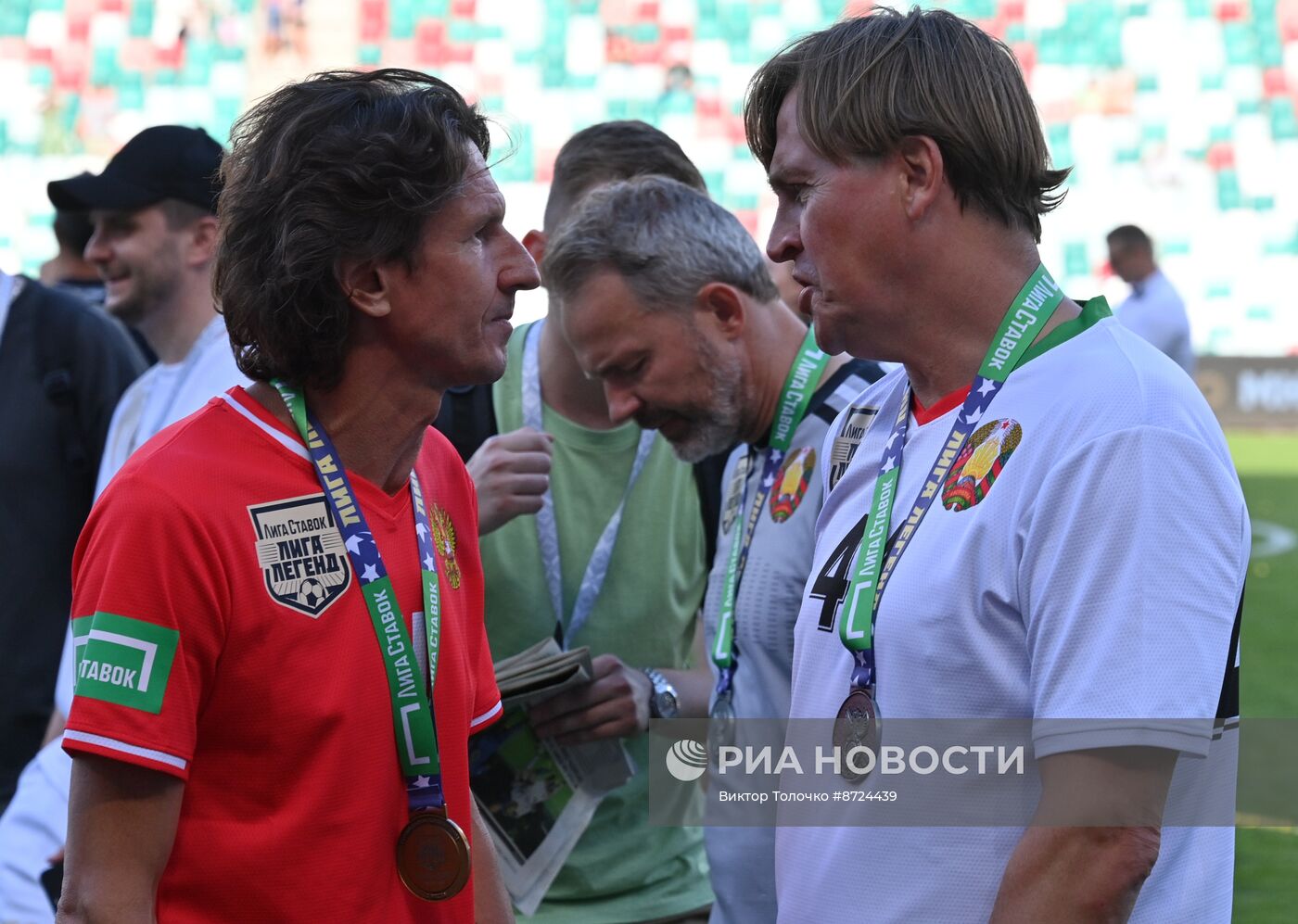 Ретро-матч между сборными легенд футбола России и Белоруссии