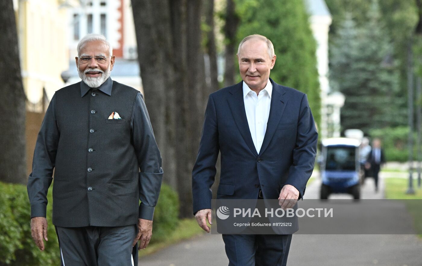 Встреча президента Владимира Путина с премьер-министром Индии Нарендрой Моди