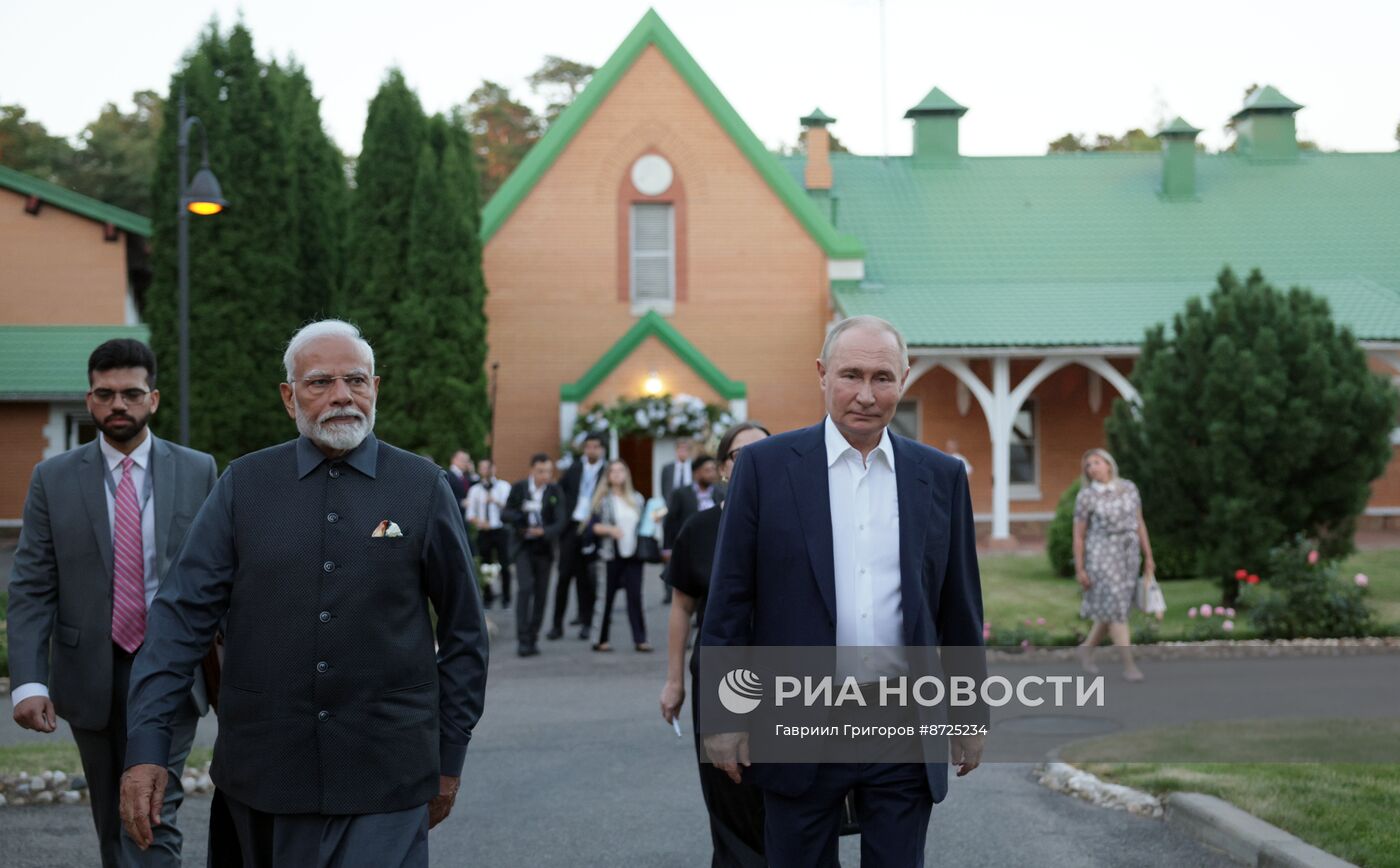 Встреча президента Владимира Путина с премьер-министром Индии Нарендрой Моди