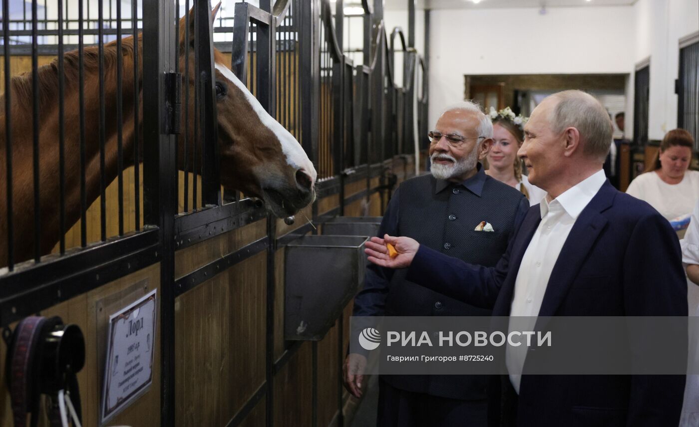 Встреча президента Владимира Путина с премьер-министром Индии Нарендрой Моди