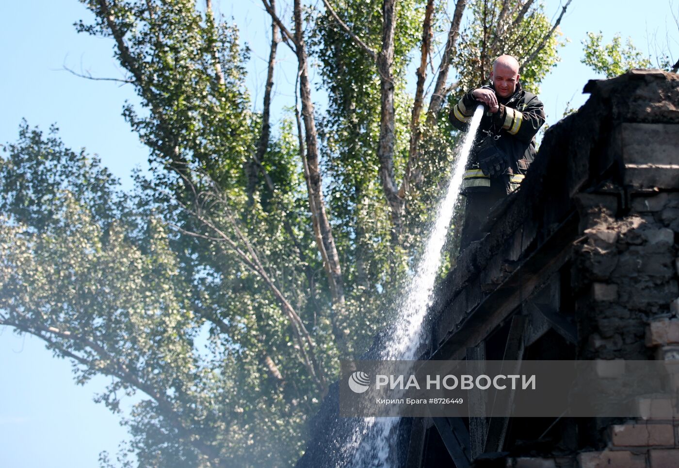 Пожар на складе в Волгограде