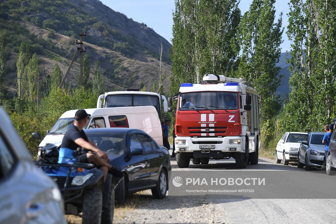 Лесной пожар в Крыму