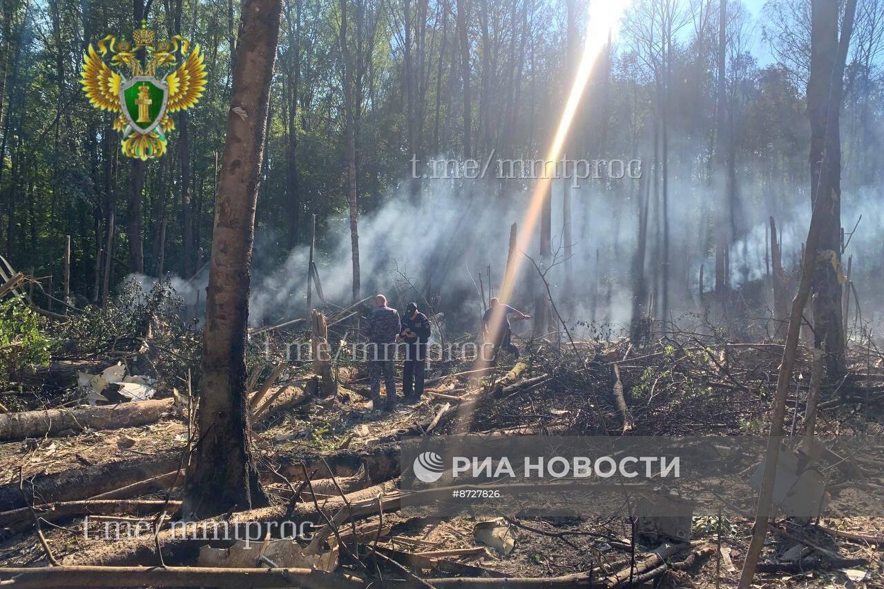 Самолет потерпел крушение в Подмосковье 