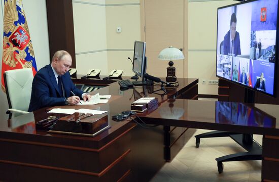 Президент Владимир Путин принял участие в запуске ряда объектов металлургической промышленности