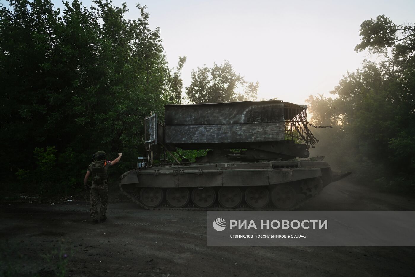 ТОС-1А "Солнцепек" группировки "Центр" на Авдеевском направлении СВО