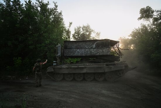 ТОС-1А "Солнцепек" группировки "Центр" на Авдеевском направлении СВО