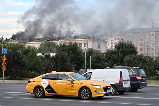 Пожар в Центре цифровизации образования в Москве