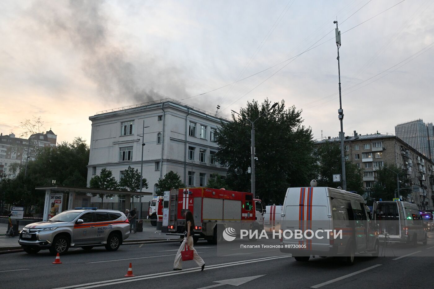 Пожар в Центре цифровизации образования в Москве