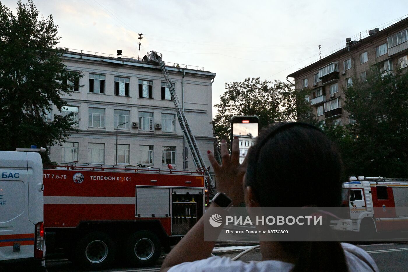 Пожар в Центре цифровизации образования в Москве