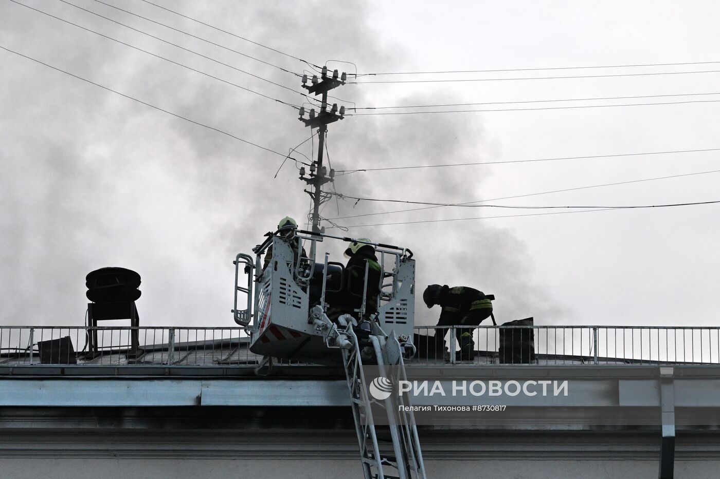 Пожар в Центре цифровизации образования в Москве