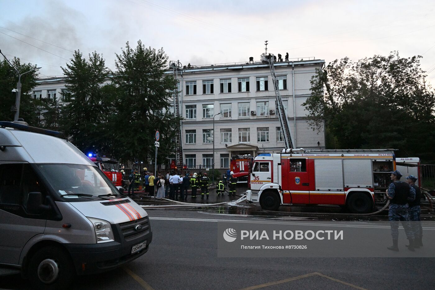 Пожар в Центре цифровизации образования в Москве