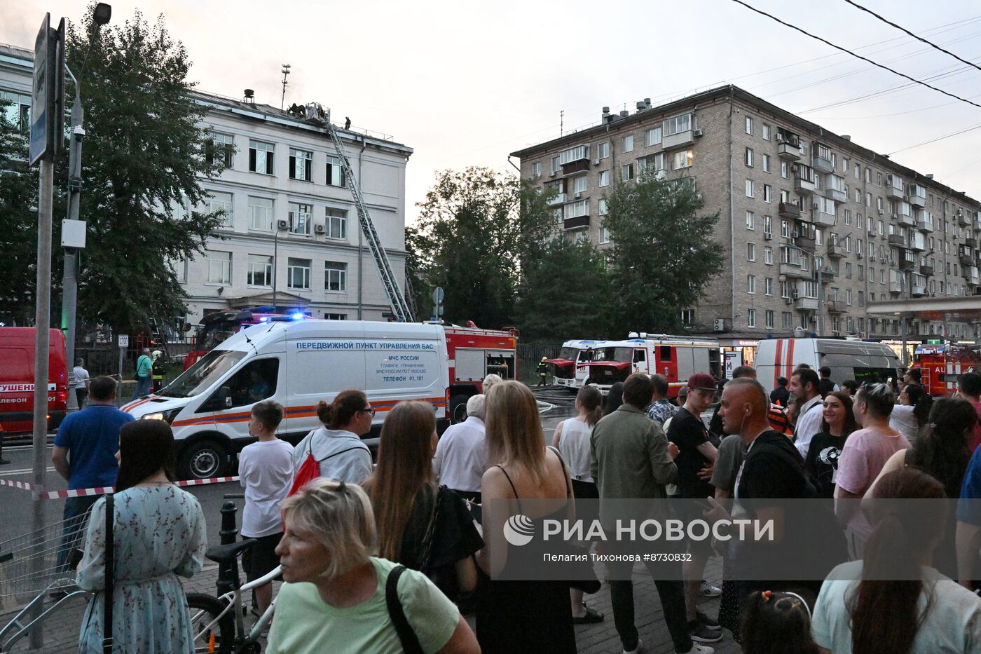 Пожар в Центре цифровизации образования в Москве