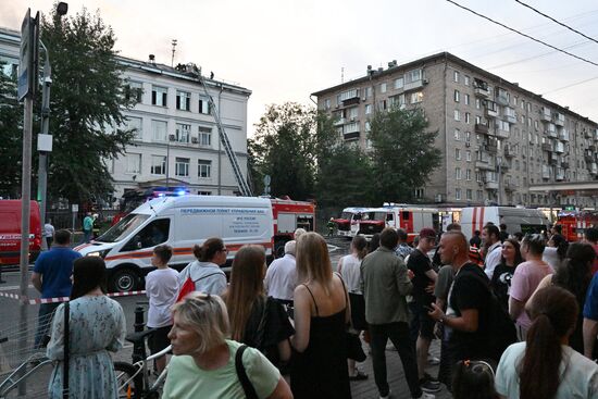 Пожар в Центре цифровизации образования в Москве