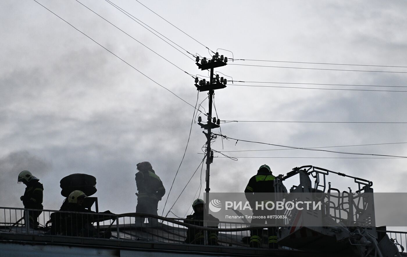 Пожар в Центре цифровизации образования в Москве