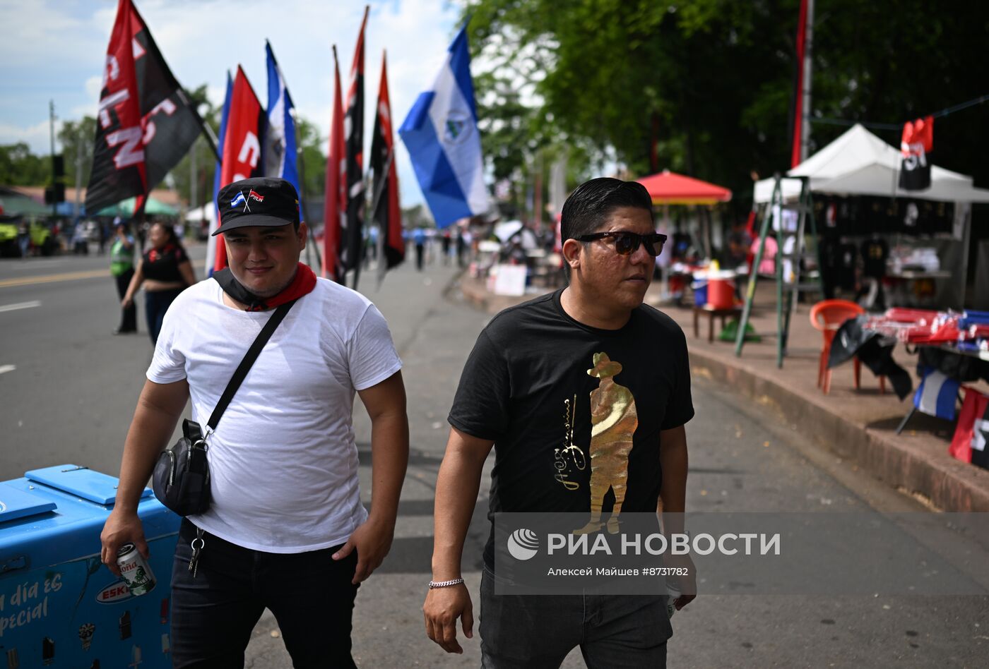 Празднование 45-летия Сандинистской революции в Никарагуа