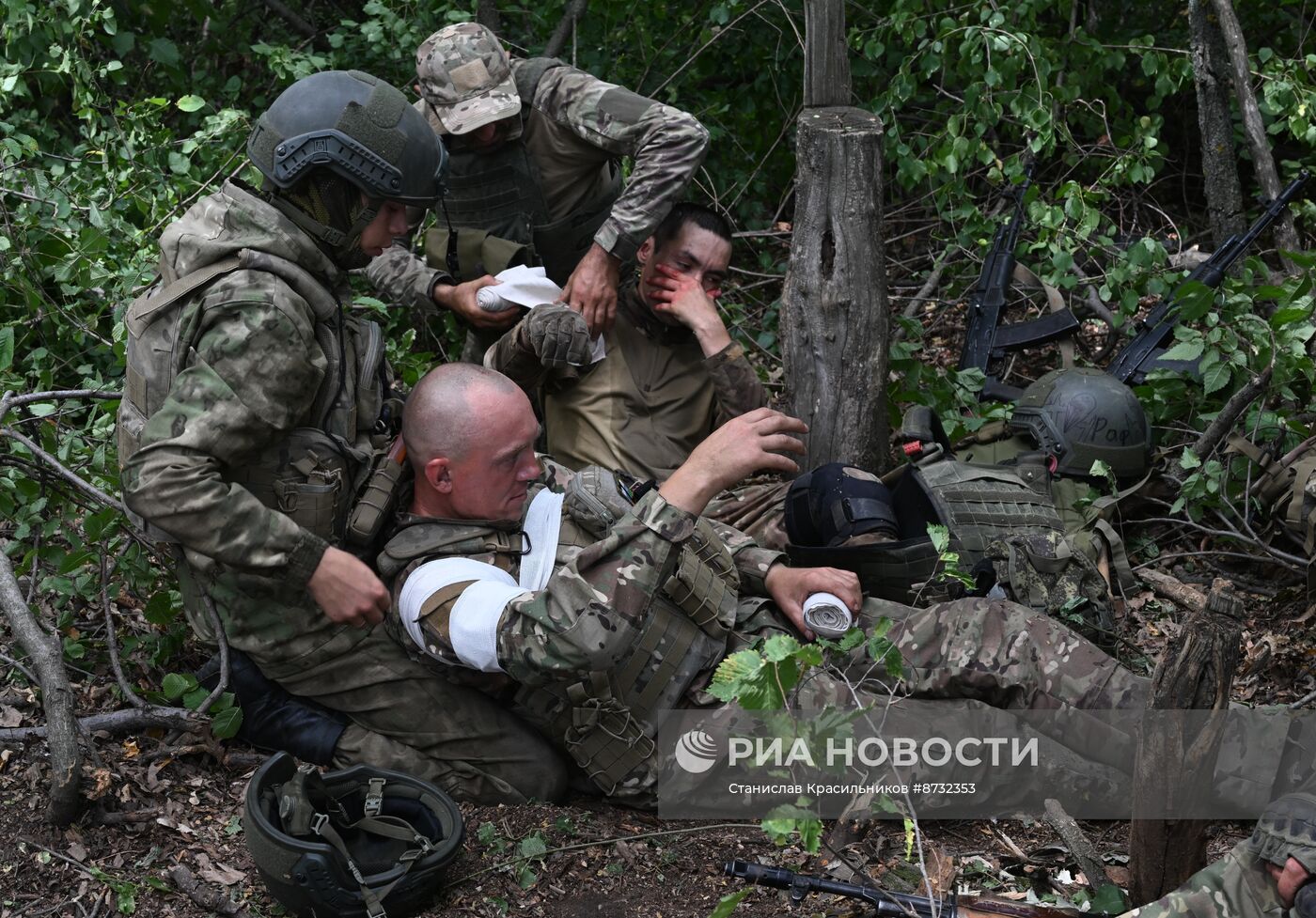 Обучение тактической медицине штурмовых подразделений ЦВО на Авдеевском направлении