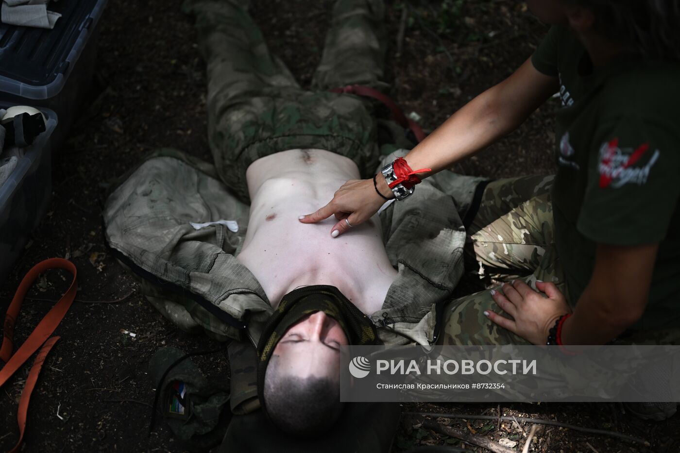 Обучение тактической медицине штурмовых подразделений ЦВО на Авдеевском направлении