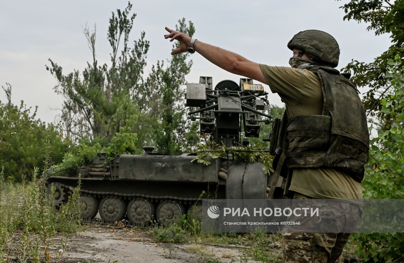 Боевая работа расчетов ЗРК "Стрела -10" ЦВО на Авдеевском направлении