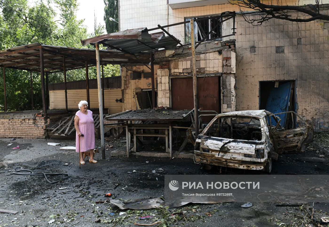 Обстрел Киевского и Ленинского районов Донецка