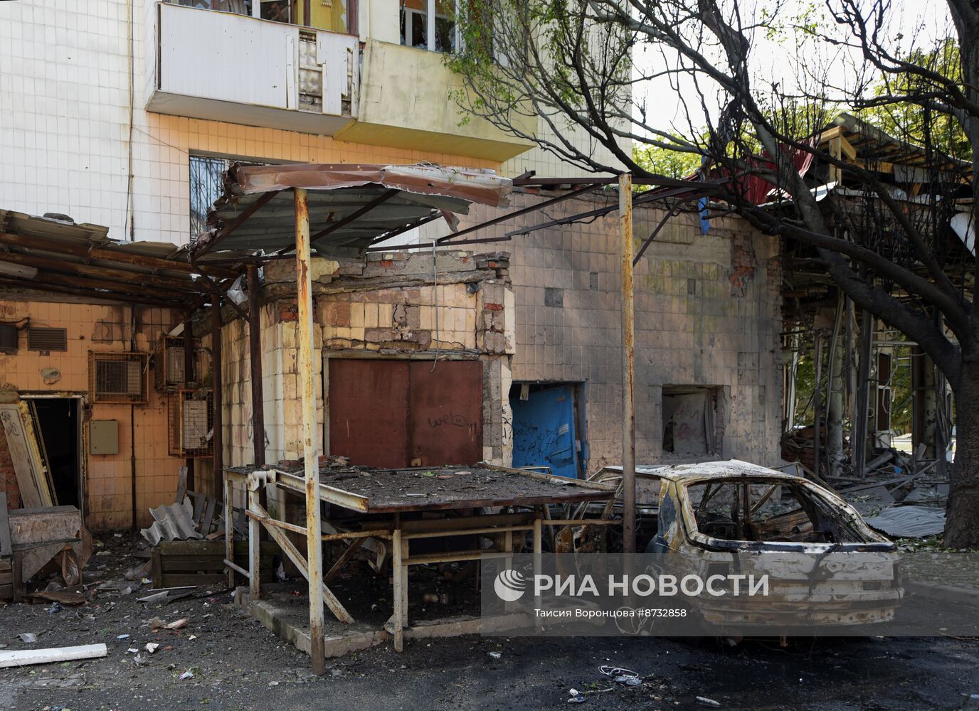 Обстрел Киевского и Ленинского районов Донецка