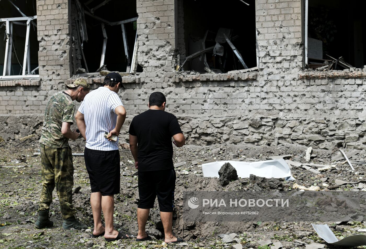 Обстрел Киевского и Калининского районов Донецка