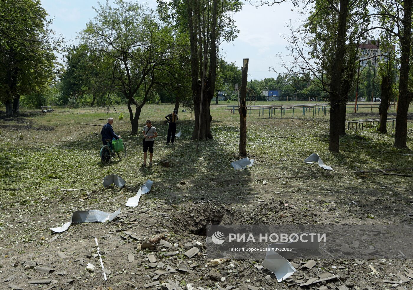 Обстрел Киевского и Калининского районов Донецка