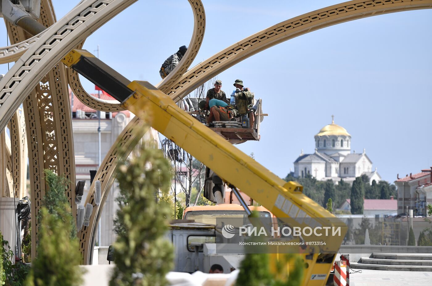 Подготовка к открытию музейно-храмового комплекса "Новый Херсонес"