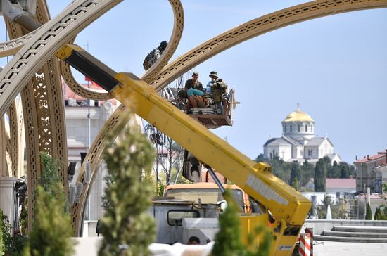 Подготовка к открытию музейно-храмового комплекса "Новый Херсонес"