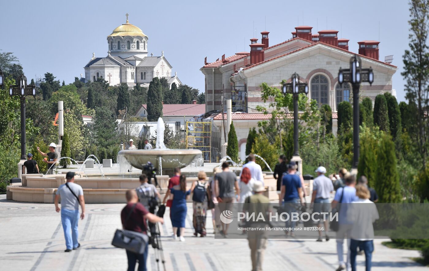 Подготовка к открытию музейно-храмового комплекса "Новый Херсонес"