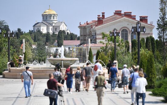 Подготовка к открытию музейно-храмового комплекса "Новый Херсонес"